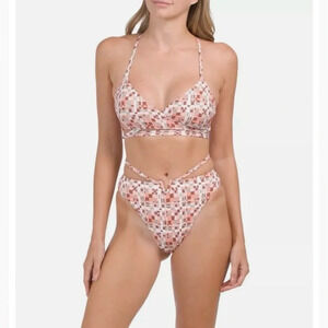 L* SPACE Helena Bikini Top & Joy Bitsy Bottom Block Party Geometric